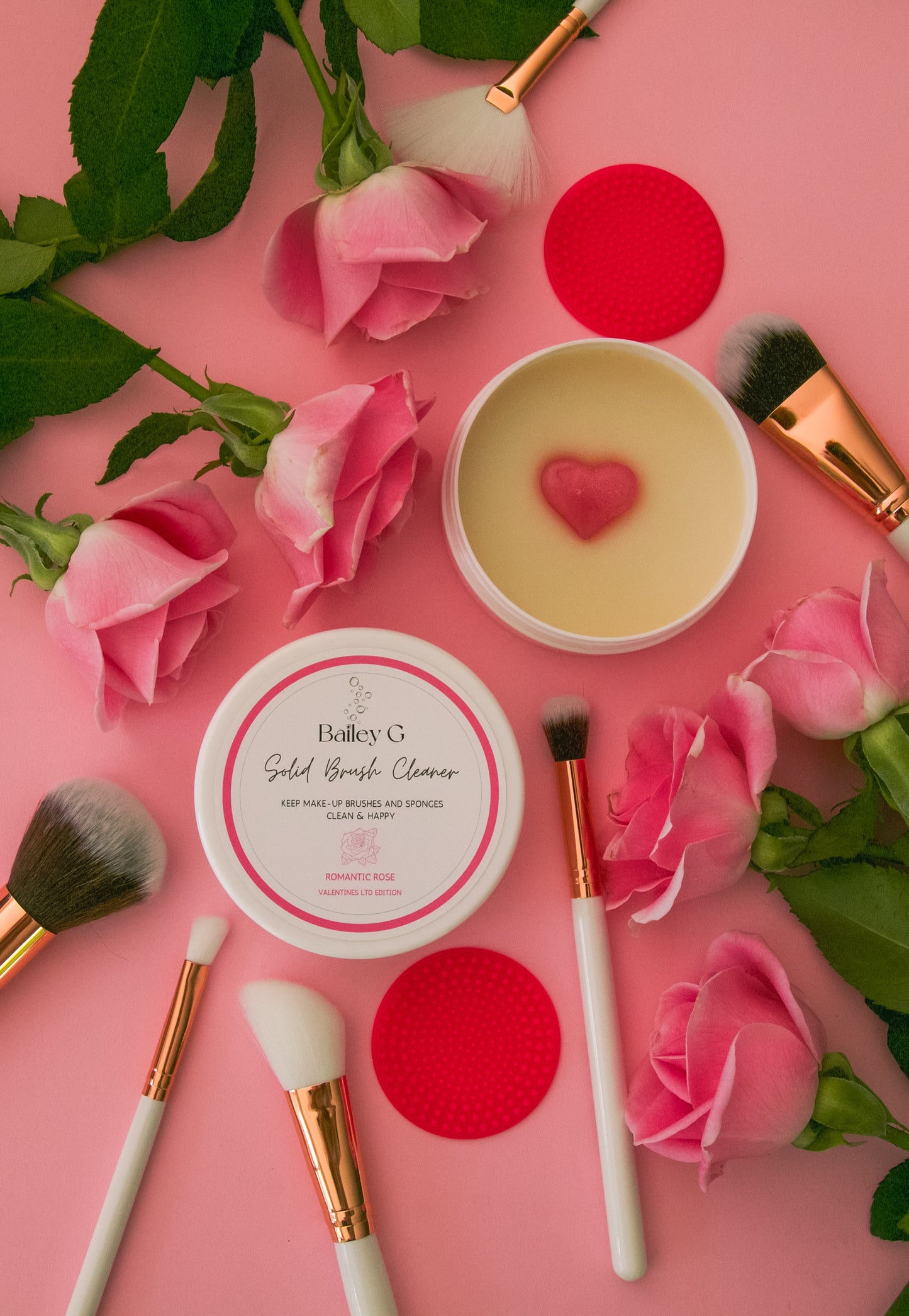 Solid Make-up Brush Cleaner: Romantic Rose Limited Edition